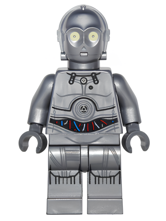 Минифигурка Lego Star Wars Silver Protocol Droid (U-3PO) sw0766 U